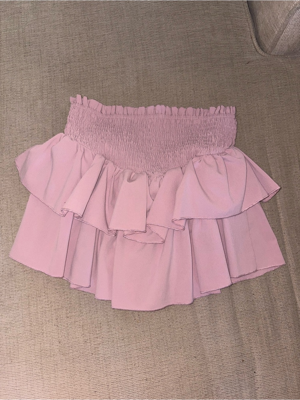 pink mini skirt